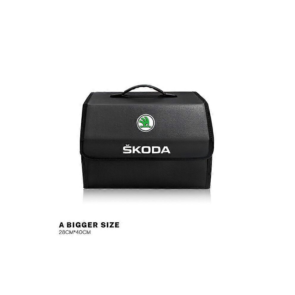 (Skoda A-L) Car Trunk Organizer Box Foldable Storage Tidying Bag Accessories For Skoda Octavia Vrs Rapid Kodiaq Fabia Karoq Superb Scala Kam 5014561759876