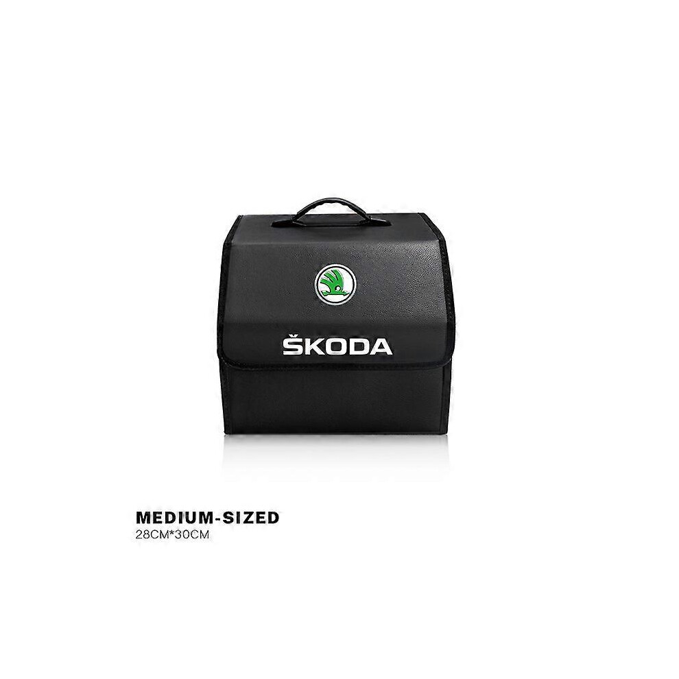 (Skoda A-S) Car Trunk Organizer Box Foldable Storage Tidying Bag Accessories For Skoda Octavia Vrs Rapid Kodiaq Fabia Karoq Superb Scala Kam 5014561759890