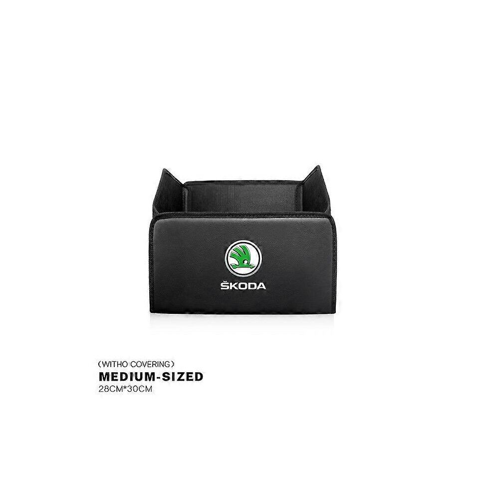(Skoda B-S) Car Trunk Organizer Box Foldable Storage Tidying Bag Accessories For Skoda Octavia Vrs Rapid Kodiaq Fabia Karoq Superb Scala Kam 5014561759913