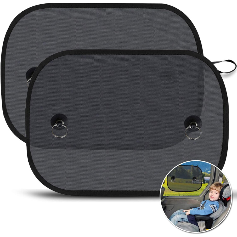 Baby Car Sun Shade, Child Car Window Sun Shade, Auto Side Window Sun Shade Against Harmful Uv Rays Protect Kids Baby Adults, 44 X 36Cm (2 Pieces) Lifeasy