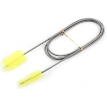 Flexible Wasserrohrreinigungsbürste, Doppelkopf-Rohrbürste, Aquariumfeder (Zitronenbaum)
