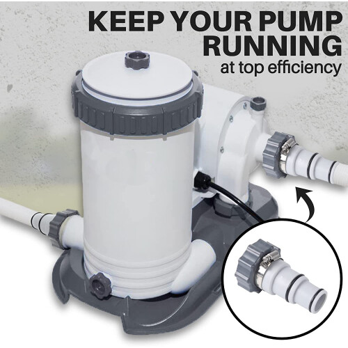 Intex - Ersatz-Schlauchadapter für Pumpen - Mit Gewinde - 2er-Pack Grau 1