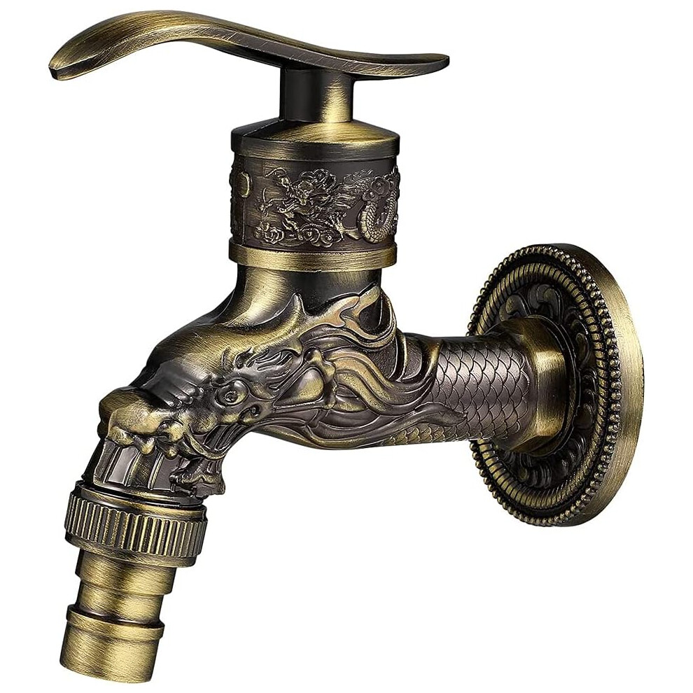 Rubinetto Da Parete In Ottone Retrò, Rubinetto Da Giardino Per Esterni G1/2", Rubinetto In Ottone Anticato, Rubinetto Da Parete Vintage, Rubinetto In