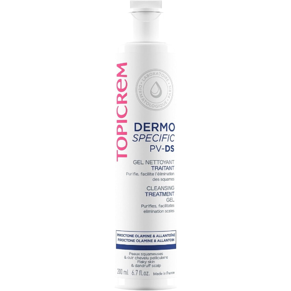 Topicrem PV Cleansing Gel |Gentle, Hydrating Face & Body Cleanser | Removes Makeup & Impurities - 200ml