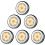 Wireless Motion Sensor LED Lights for Closet, Stairs, Hallway, Kitchen, Bedroom (6pcs) (Silver Shell (Warm Light) 1