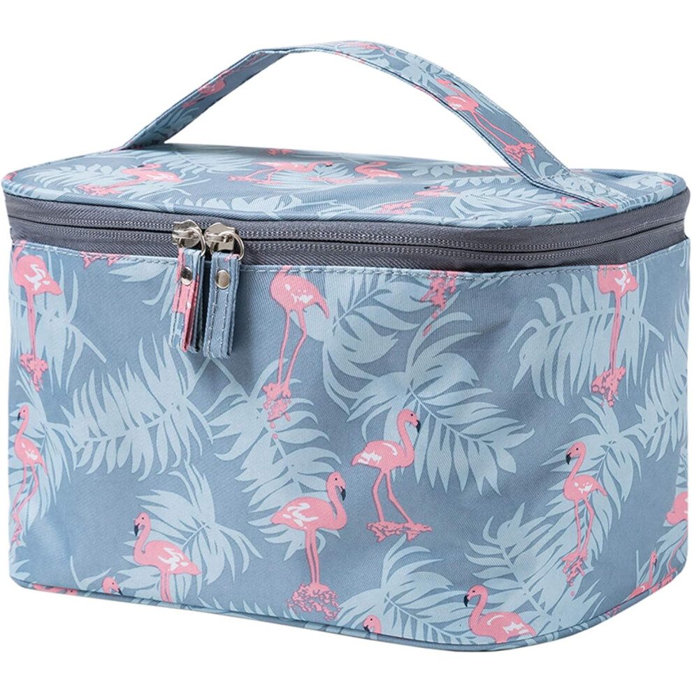 Lifeasy Blue Cosmetic Storage Bag Women's Cosmetic Bag Travel Storage Bag For Cosmetic Case/Organizer/Toiletry Bag, Flamingo