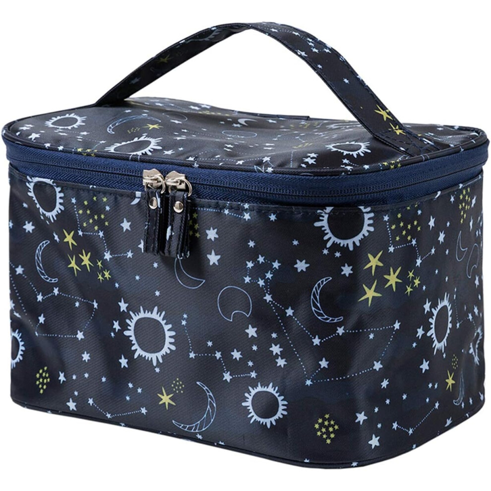 Lifeasy Cosmetic Storage Bag Women's Cosmetic Bag Travel Cosmetic Storage Bag Case/Organizer/Toiletry Bag, Starry Sky
