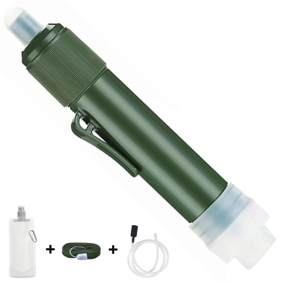 Personal Outdoor Camping Water Filter Portable Water Filter Mini Water Purifier Emergency Survival Kit, Water Filter for Sports Hiking Camping Emergen-image-OPC-PG5VCXN-NEW