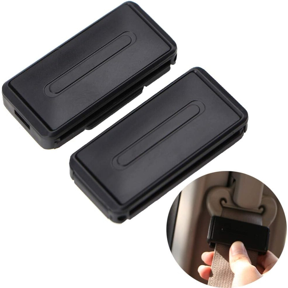 2 Pcs Seat Belt Adjuster Seat Belt Clip, Safety Stopper Buckle Adjustable Locking Buckles For Car 9113374538336