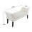 Living And Home Creamy-white Armed Velvet Buttoned Bed Bench 6