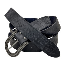 Viking Celtic Stripe Belt Medieval Vintage Knight Belt cosplay stage Accessories black