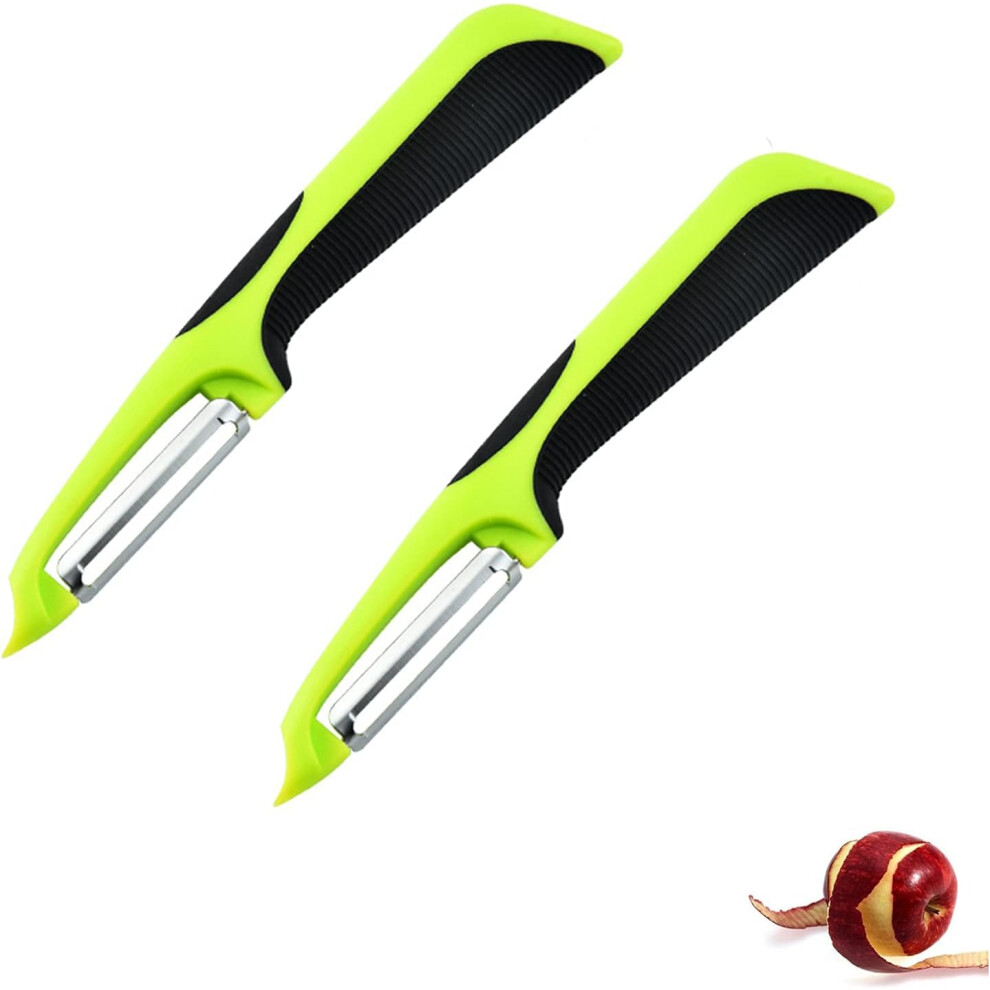 Lifeasy Potato Peelers Vegetable And Fruit Peeler Multifunction Vegetable Peeler Universal Peeler Convenient Anti-Slip Handle Potato/Carrot/Fruit Peeler 2Pcs