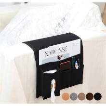 Organizador de reposabrazos para sill?n con tira de velcro, bolsa para colgar junto a la cama, bolsillo para la cama, organizador para sof? cama, para