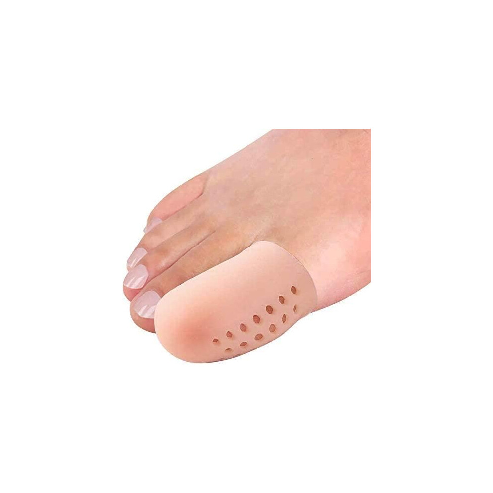 Lifeasy Beige Big Toe Protector, 10 Pcs Gel Toe Protector Toe Caps For Big Toe Soft And Relieve Foot Pain And Against Blisters And Corns-Unisex