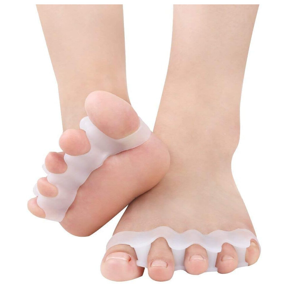 Lifeasy Toe Separator, Hallux Valgus Corrector, Help For Bunions, Hammertoes, Curved Toes And Toe Spacers For Instant Pain Relief