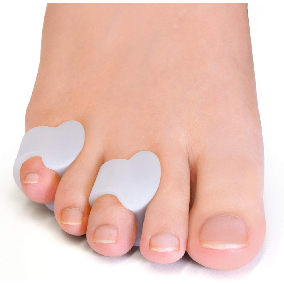 Lifeasy 12X Gel Toe Separator, Toe Spacers, Small Toe Pads, Small Toe Sleeves To Prevent Chafing And Reduce Pressure