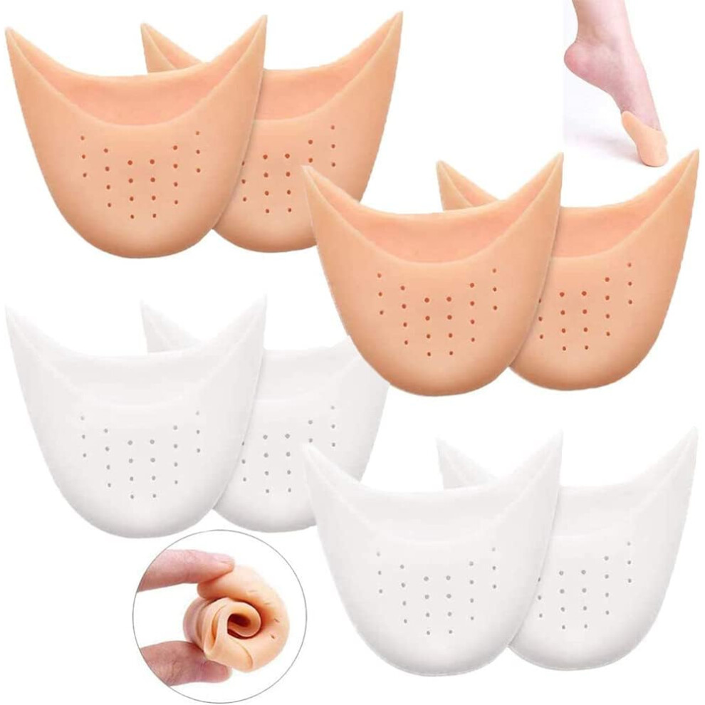 Lifeasy 4 Pairs Toe Pads, Dance Toe Pads, Classical Dance Toe Pads, Pointe Dance Pads, For Pointed Toe Ballet Dance Shoes