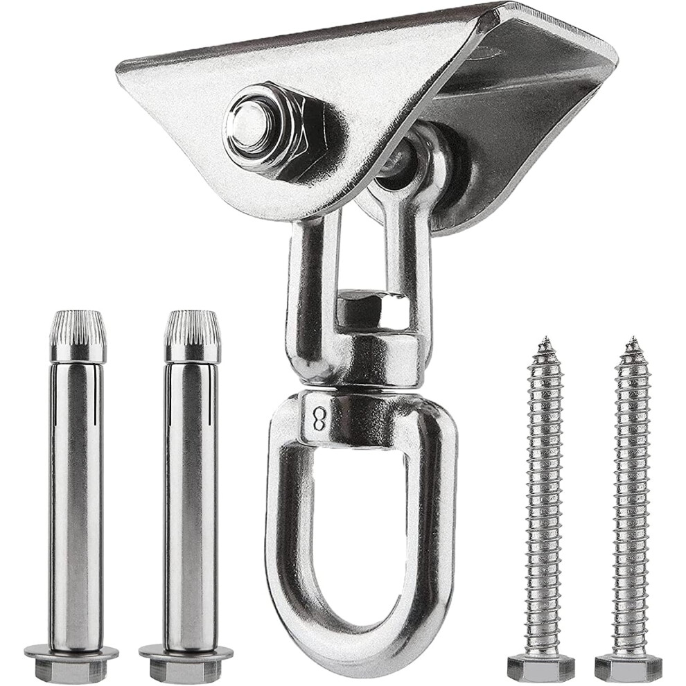 Heavy Duty Ceiling Hook, 500Kg Hanging Chair Bracket Stainless Steel 360 Rotating Ceiling Hanging Hook Fixing For Swing, Hammock, Sandbag, Aerial Yog 9113374542166