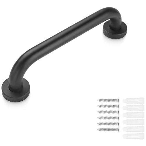 Medical 30cm Black Shower Grab Bar