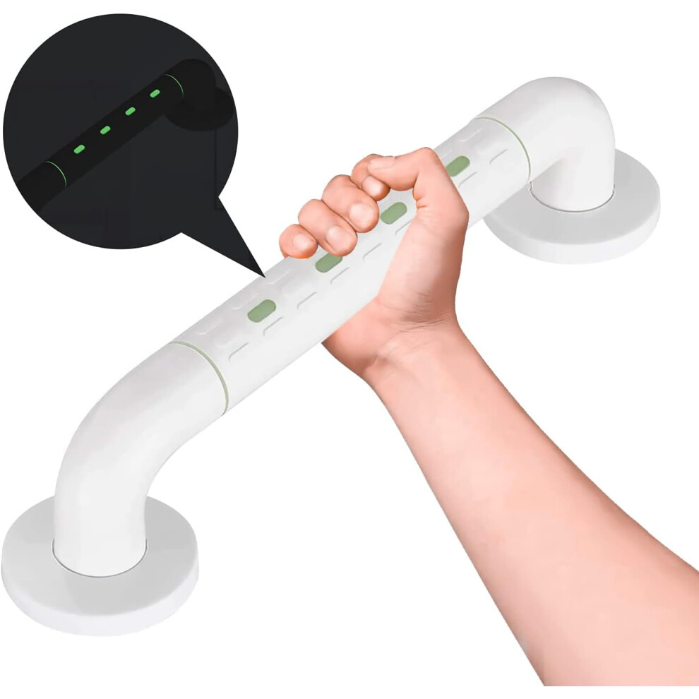 Lifeasy 38Cm Fluorescent Grab Bar, Non-Slip Safety Bathroom Grab Bars, Toilet Grab Bar, For Elderly, Disabled, Pregnant Woman