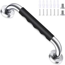 30 cm schwarze Sicherheitsbadewanne, rutschfester, wandmontierter Haltegriff aus Edelstahl, für Badezimmer-WC-Griff für Kinder/ältere Menschen