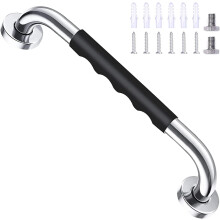 40 cm schwarze Sicherheitsbadewanne, rutschfester, wandmontierter Haltegriff aus Edelstahl, für Badezimmer-WC-Griff für Kinder/ältere Menschen