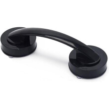 Maniglia con ventosa, rampa per bagno nera, antiscivolo, di sicurezza, impermeabile e rimovibile con maniglia a ventosa per finestra, porta, bagno (19