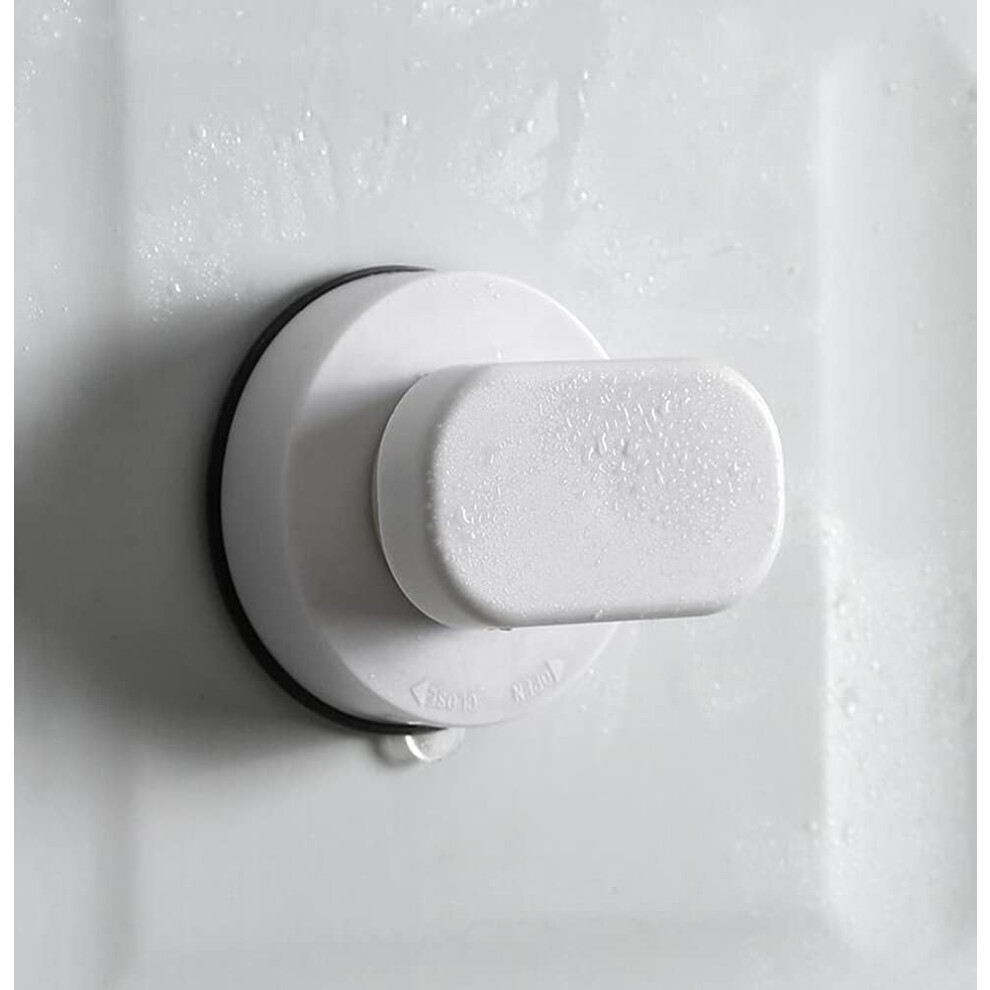 Lifeasy White Sticky Strong Suction Cup Glass Door And Window Handle Kitchen, Fridge, Drawer, Cabinet Handle Bathroom Wall Handrail Shower Handrail Suction Cup (Whi