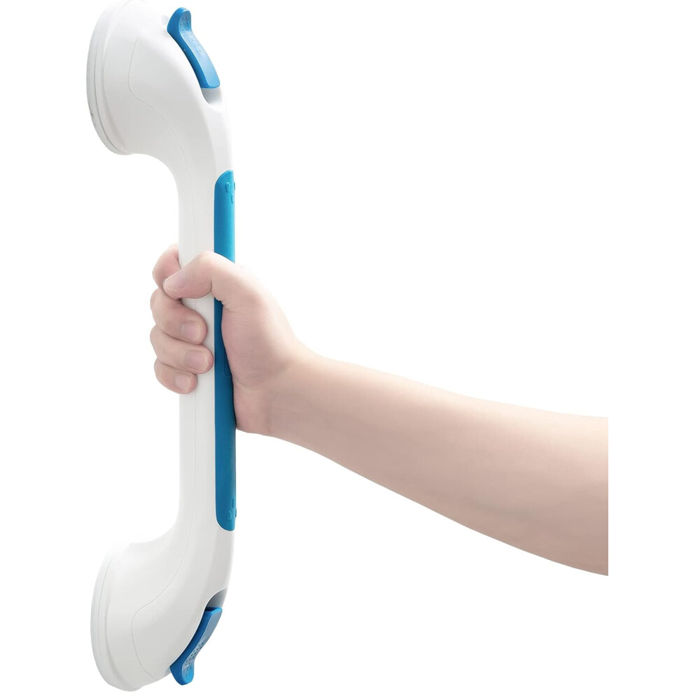 Lifeasy Bathroom Suction Cup Grip Shower Grab Bars Strong Grip For Disabled, Seniors, Injured, Safety Shower Handle Support Up To 113Kg No Drilling And Remova