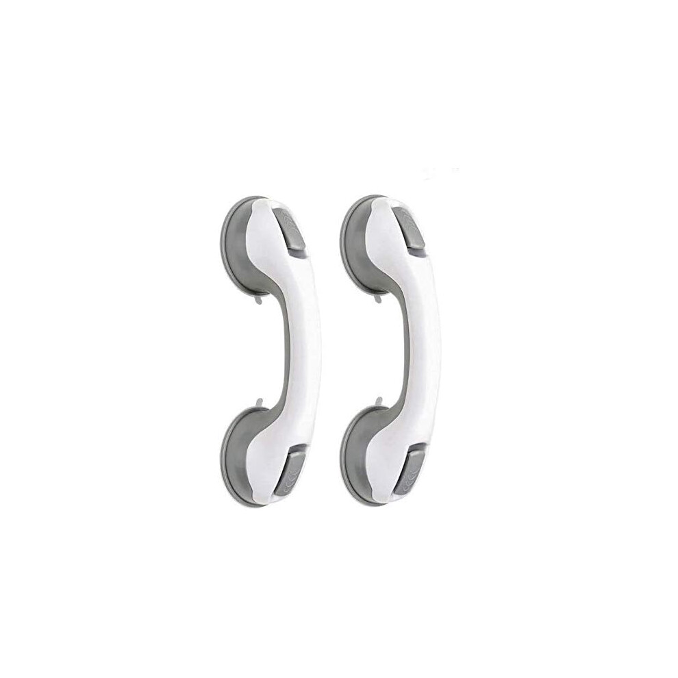 Lifeasy Gray 2 Pcs Safety Bathtub Handle/Handle/Shower Suction Cup For Bathroom + Wc (Gray)