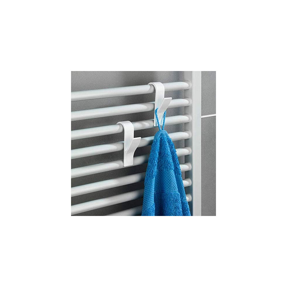 Crochets porte-serviettes pour radiateur de salle de bain - Lot de 12