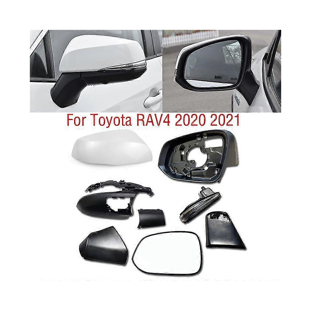 (A Right) For Toyota Rav4 Rav 4 2020 2021 2022 Car Side Mirror Lower Base Cover Frame Rearview Mirror Turn Signal Lamp Lens Glass Boris Light 5014561761091