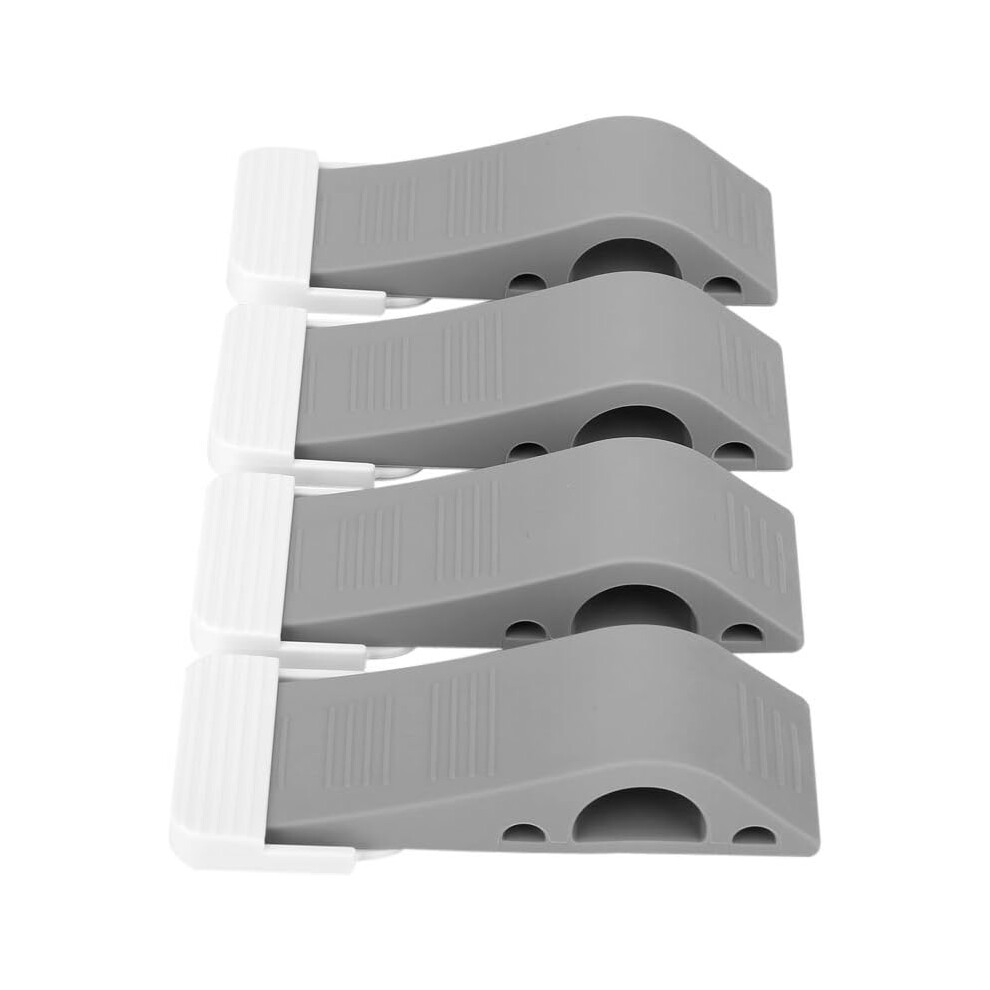 Lot de 4 cales de porte en caoutchouc robuste, butées d'angle antidérapantes avec supports pour enfants et bébés