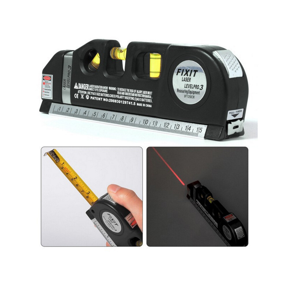 Laser Level Ruler Spirit Level Line Measurement Tool Infrared Ruler 9113374546379