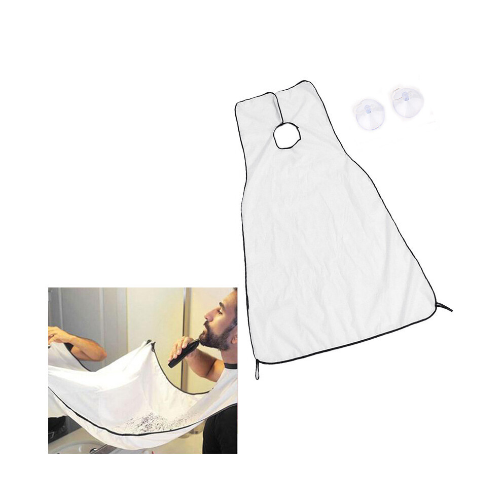 Lifeasy White Men's Bathroom Aprons, Men's Aprons, Shaving And Beard Aprons, Waterproof Floral Fabric Household Cleanersï¼Whiteï¼