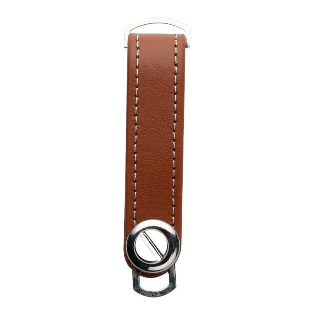 (brown) 1pc Fashion Car Key Pouch Storage Case Wallet Holder Keyring Collector Key Organizer Keychain