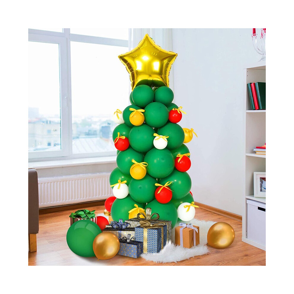 Christmas Balloon Inflatable Aluminum Balloon Santa Claus Christmas Tree Kickstand Christmas Party Decorationï¼1ï¼-image-OPC-PG5VJ29-NEW