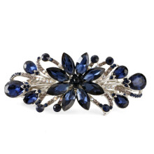 Fleur Bijoux de Luxe Design Épingle à Cheveux Strass Épingle à Cheveux (Bleu foncé)