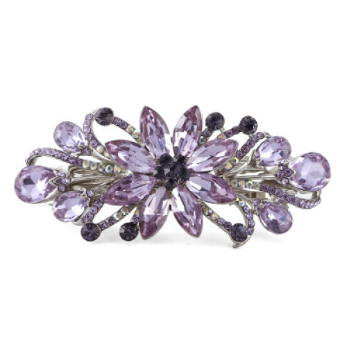 Fleur Bijoux de Luxe Design Épingle à Cheveux Strass Épingle à Cheveux (Viola)