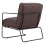 Living And Home Chocolate Brown Leather Accent Chair 4