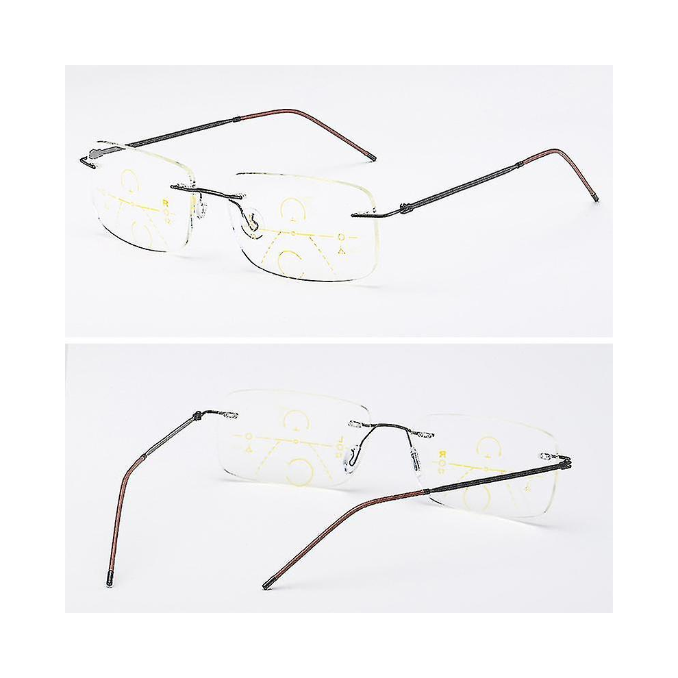 Lifeasy 1Pcs Lunettes De Lecture Lentille Multifocale Progressive Presbytie Lunettes Anti-Fatigue Pour Eldersï¼250 Degrã©Sï¼