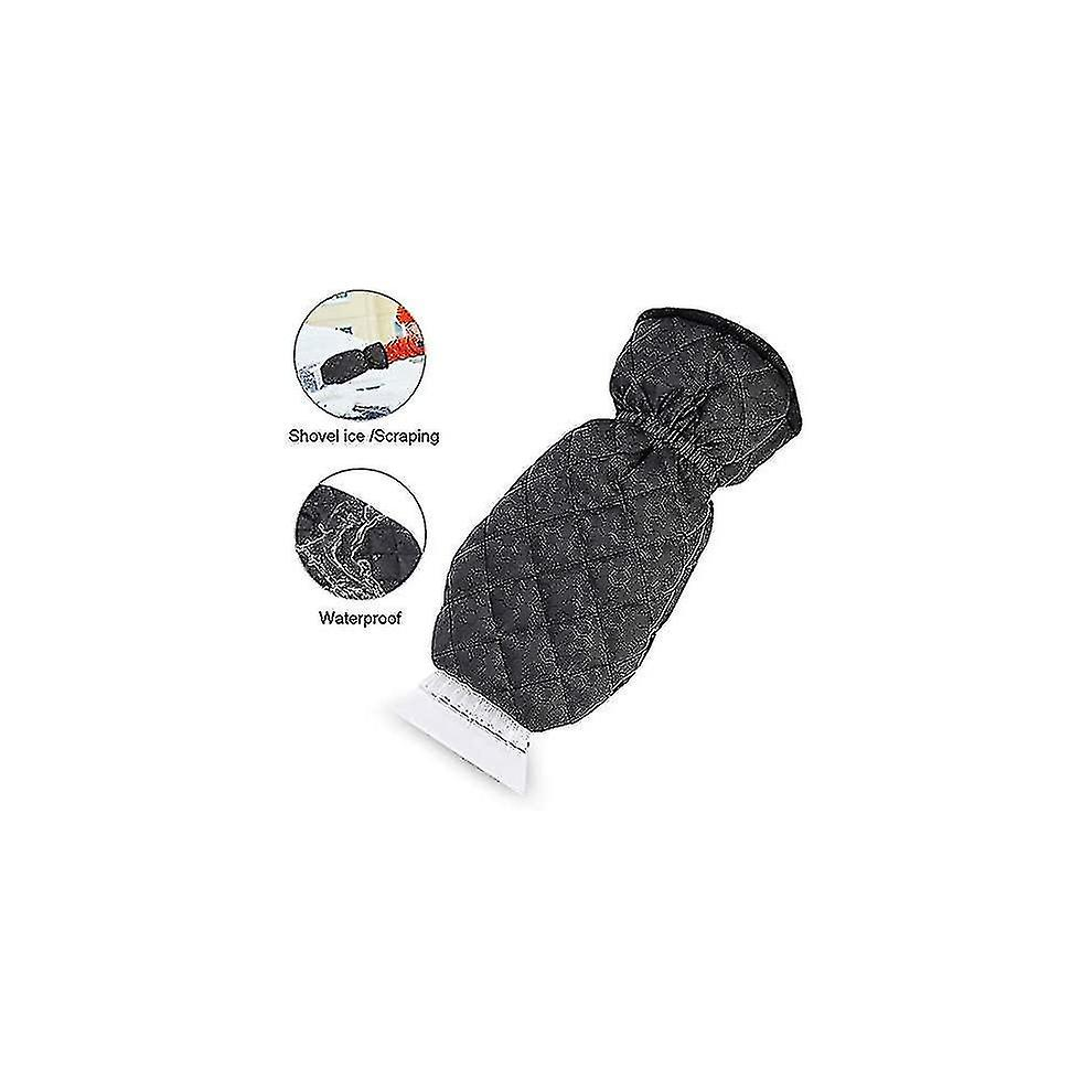 Car Ice Scraper Mittens Windshield Cleaning Snow Shovel Waterproof Thick Lined Glove 6932766530542