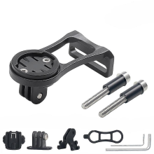Multifunctionele Mountainbike Stuurpen Verlengstuk Montage, Fietscomputer Montage, Stuur Verlengstuk Basis (Zwart)