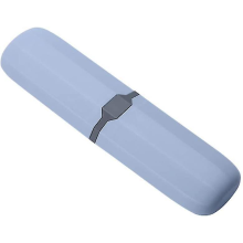 Uitbreidbare reistandenborstelhouder Verstelbare tandpastahouder Antibacterieel Grijs Blauw