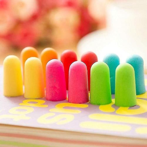 Tappi per le orecchie Candy Sponge antirumore Sleep Study Helper (5 pezzi, colore casuale) 1
