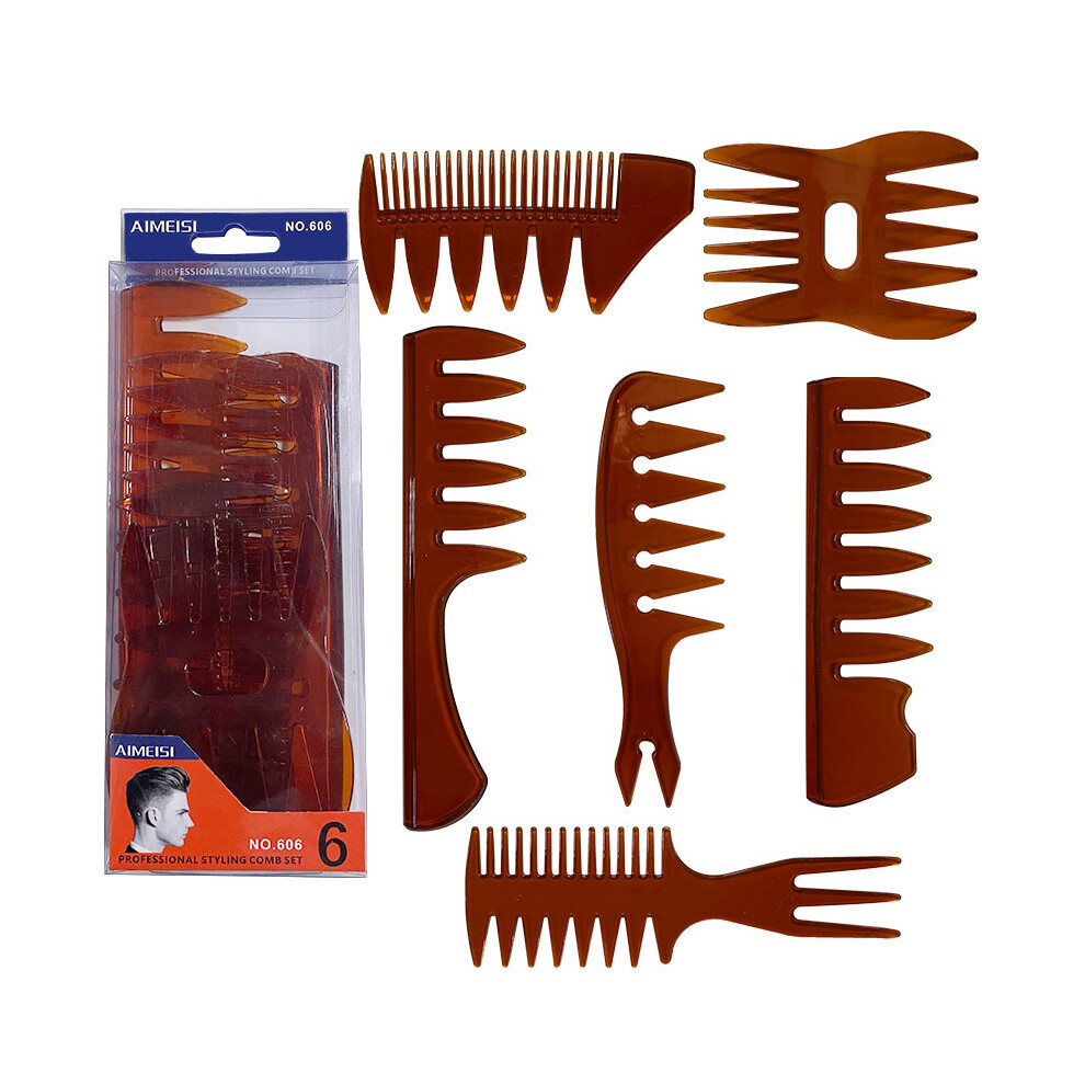 Lifeasy Unisex Not,Specified 6 Pack Quiff Styling Comb Hommes Professionnel Hairdewssing Brush Salon Barber Peignes