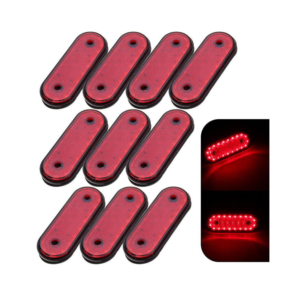 10Pcs 12V Side Marker 20Led Markerings Side Marker Led Trusk Lamp Pickup Truck Side Marker Lights For Truck Red/Light 6932766532584