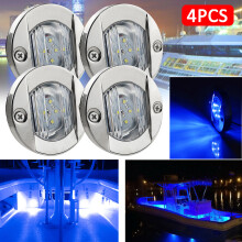 6 LED Binnencabineverlichting Rond 12V Bootjachtlicht (Blauw)