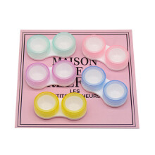 Estuche para lentes de contacto, caja de almacenamiento port?til, 5 unidades, varios colores