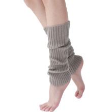paia di scaldamuscoli a coste neon da donna per feste anni '80, sport, yoga (grigio)